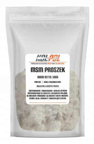 MSM SIARKA ORGANICZNA 500g Czysta w proszku