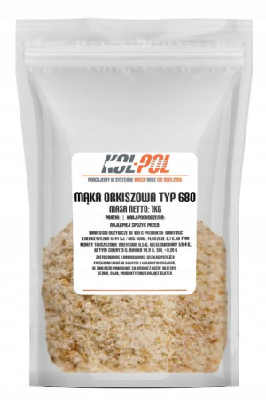 MĄKA ORKISZOWA TYP 680 1kg Biała jasna