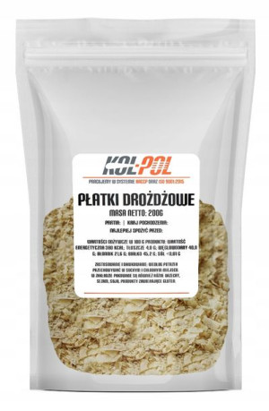 PŁATKI DROŻDŻOWE 200g Drożdże nieaktywne naturalne