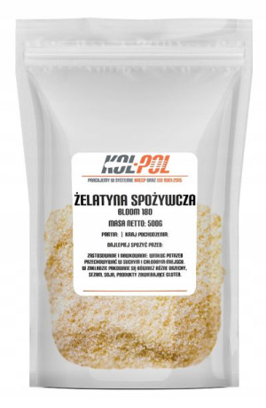 Żelatyna spożywcza BLOOM 180 0,5kg 500g