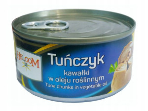 Tuńczyk kawałki w sosie własnym oraz oleju 170g