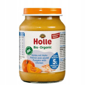 Danie dla Niemowląt Dynia i Kurczak Bio 190g Holle