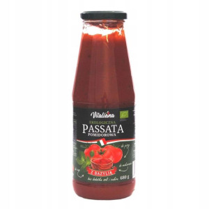 Passata Pomidorowa z Bazylią Bio 680g NaturAvena