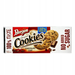 Ciasteczka Chocolate Chip Bez Cukru 135g Bergen