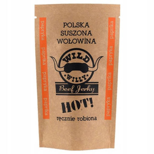 Beef Jerky Suszona Wołowina Papryka HOT 30g Wild