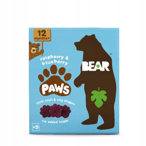 Przekąska Owocowa Paws Maliny i Jagody 20g Bear