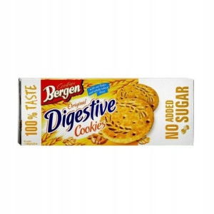 Ciastka Zbożowe Digestive Bez Cukru 120g Bergen