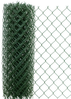 Siatka ogrodzeniowa ocynkowana + PCV 1,2 m / 10 m drut 3,1 mm zielona