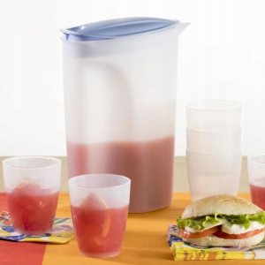 Dzbanek 2 L + 6 kubków 280 ml zestaw do napojów