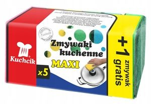 Zmywak kuchenny gąbka myjka MAXI 5 + 1 szt gratis