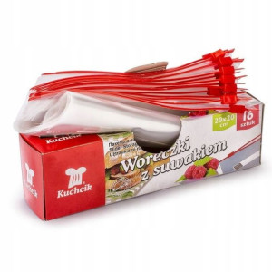 Woreczki z suwakiem na żywność 1,5 L 16 szt