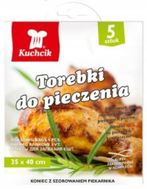 Torebki woreczki do pieczenia 5 szt 35 x 40 cm