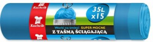 Worki na śmieci mocne z taśmą ściągającą 35L 15szt