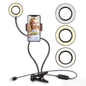 Uchwyt Na Telefon Statyw Z Lampą Led Ring Selfie