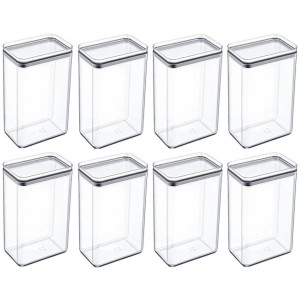 Zestaw 8 pojemników kuchennych CRYSTAL 4 L