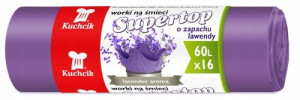 Worki na śmieci mocne zapachowe lawenda 60L 16szt
