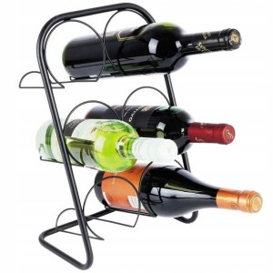 Stojak na wino metalowy na 6 butelek