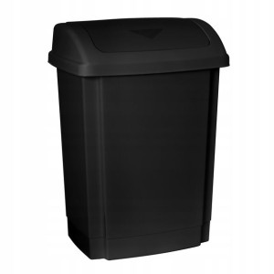 Kosz na śmieci pojemnik 25 L SWING czarny