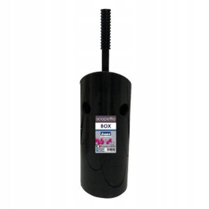 Zestaw szczotka do WC z pojemnikiem czarna