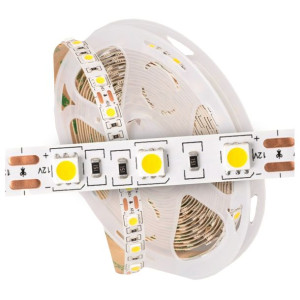 Taśma Led 5m 12v Biała Zimna Pasek Ledowy 300smd