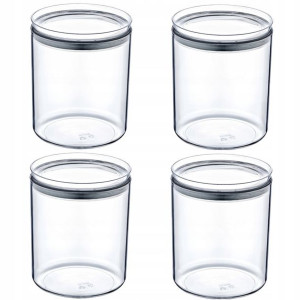 Zestaw 4 pojemników kuchennych CRYSTAL 0.85 L