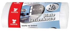 Worki na śmieci super mocne łazienkowe 12 L 20 szt