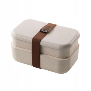 Pojemnik śniadaniowy lunchbox NATURAL-podwójny
