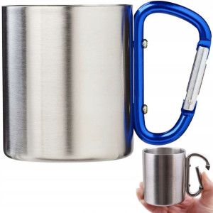 Metalowy Kubek Karabińczyk Karabiner 300ml Plecak