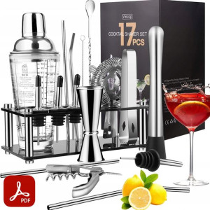Zestaw Shakerów Shaker Barmański Do Drinków 17 El