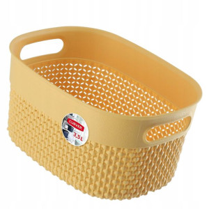 Curver Pojemnik Koszyk 3,5l Organizer Żółty Eko