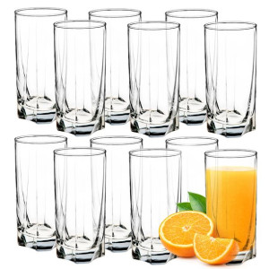 Kadax Szklanki 380ml Do Napojów Soku Zestaw 12szt