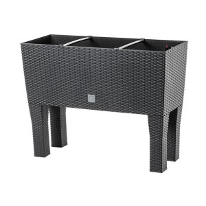 Kadax Donica Skrzynka 60cm Wkład Nóżkach Antracyt