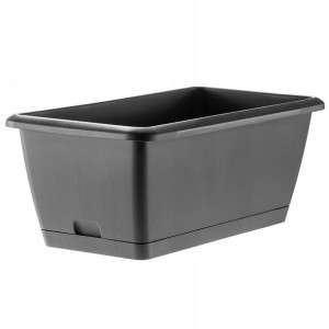 Kadax Skrzynka Balkonowa 40cm Doniczka Podstawka