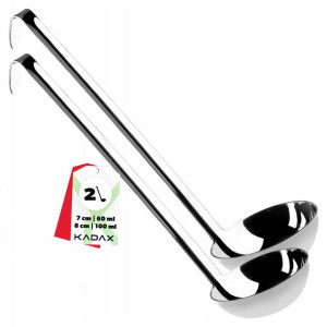 Kadax Łyżka Chochla Nabierka Do Zupy Zestaw 7+8cm
