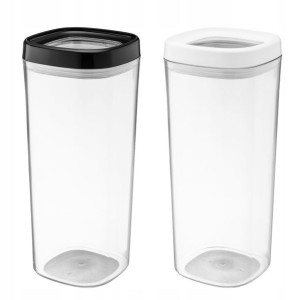Kadax 2x Pojemnik Na Żywność 1800ml Sypkie Makaron