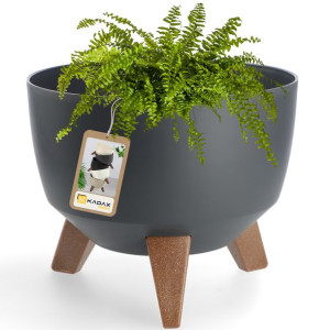 Kadax Doniczka Donica 24cm Wkład Osłonka Antracyt