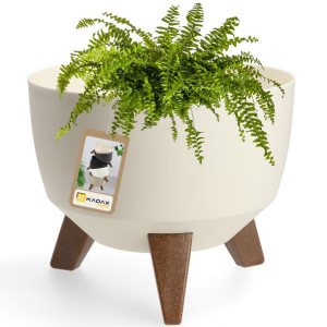 Kadax Doniczka Donica 24cm Wkład Osłonka Kremowa