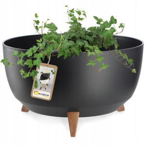Kadax Doniczka Donica 47cm Wkład Osłonka Czarna