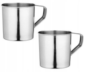 Kubek Stalowy 600ml Duży Turystyczny Kubki 2szt