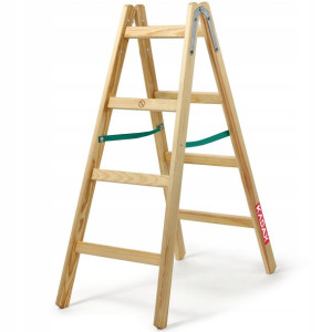 Kadax Drabina Drabinka Drewniana Dwustronna 2x4