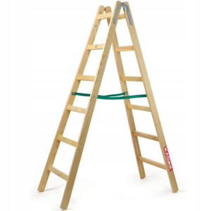 Kadax Drabina Drabinka Drewniana Dwustronna 2x6