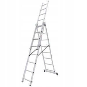 Kadax Drabina Aluminiowa 3x7 Dwustronna Składana