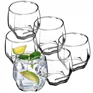 Szklanki Zestaw Szklanek 300ml Drinków Wody 6szt
