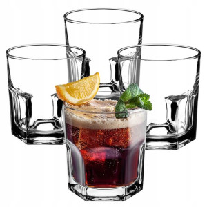 Szklanki Zestaw Szklanek 290ml Whisky Drinków 4szt