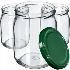 48x Słoiki Słoik 540ml Na Dżem Miód Zakrętka 82mm
