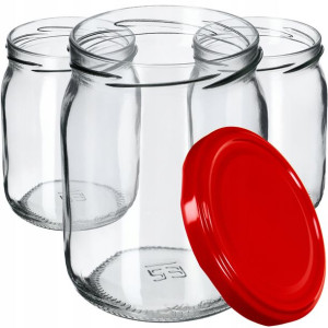 16x Słoiki Słoik 540ml Na Dżem Miód Zakrętka 82mm