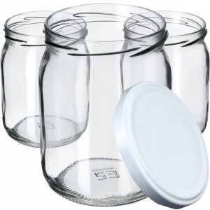 8x Słoiki Słoik 540ml Na Dżem Miód Zakrętka 82mm