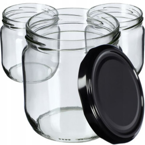 6x Słoik 425ml Słoiki Na Przetwory Zakrętka Fi82