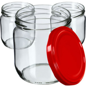 6x Słoik 425ml Słoiki Na Przetwory Zakrętka Fi82