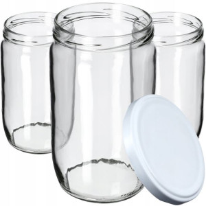 24x Słoik Szklany 720ml Na Przetwory Zakrętki Fi82